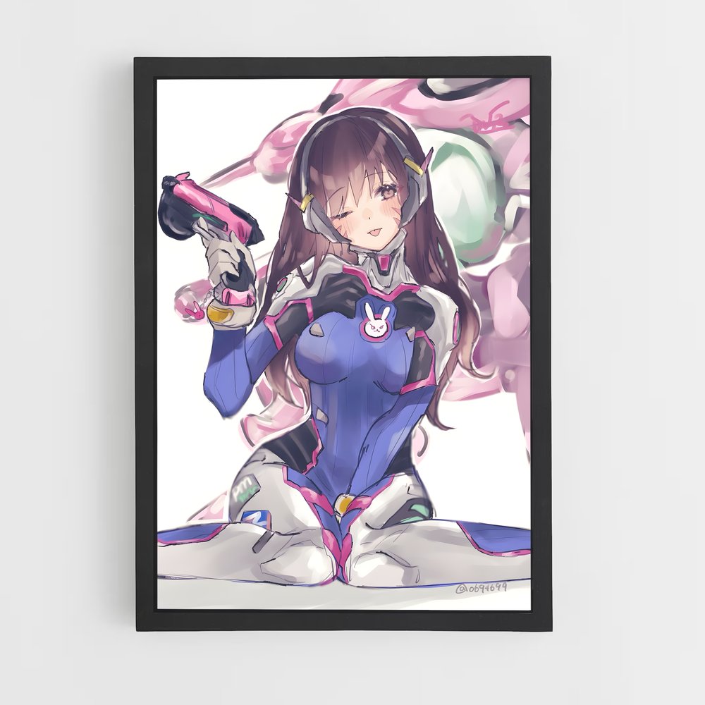 Poster Pink Revolver – affiche Overwatch (vue 2)